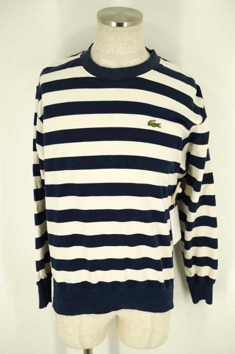 LACOSTE (ラコステ) ワンポイントロゴボーダースウェット メンズ トップス