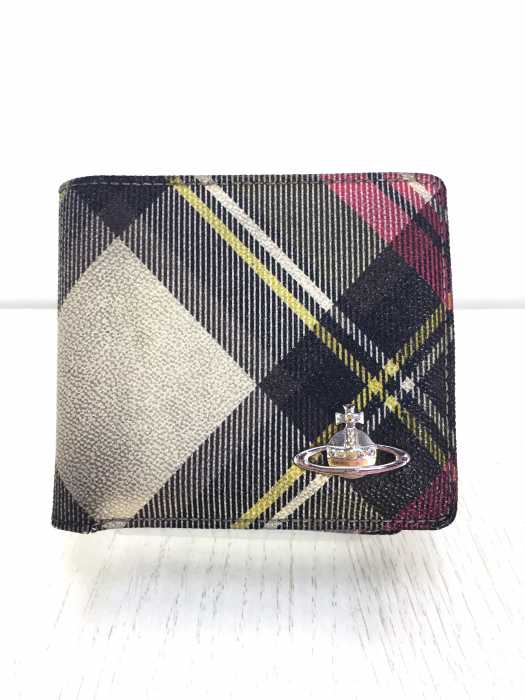 Vivienne Westwood （ヴィヴィアンウエストウッド） チェック柄　オーヴロゴ メンズ 財布・ケース