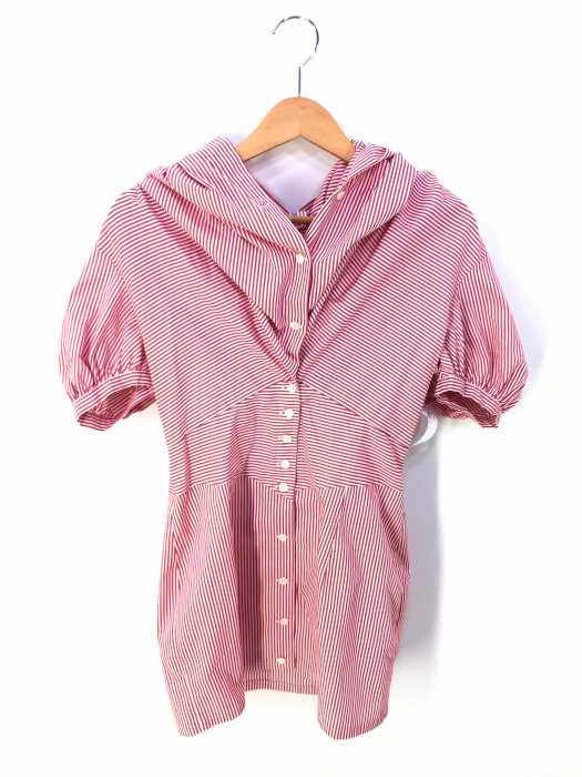 Vivienne Westwood ANGLOMANIA（ヴィヴィアンウエストウッド アングロマニア） 変形　ストライプシャツ レディース トップス
