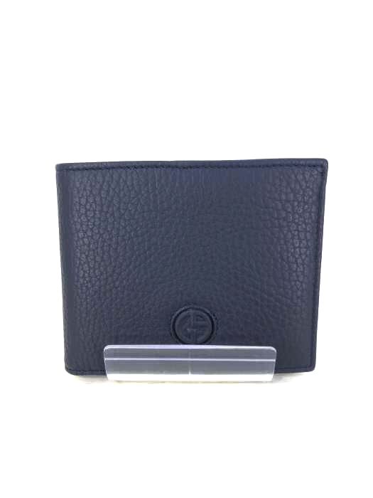 Giorgio Armani（ジョルジオアルマーニ） 絞革 二つ折り財布 イタリア製 メンズ 財布・ケース