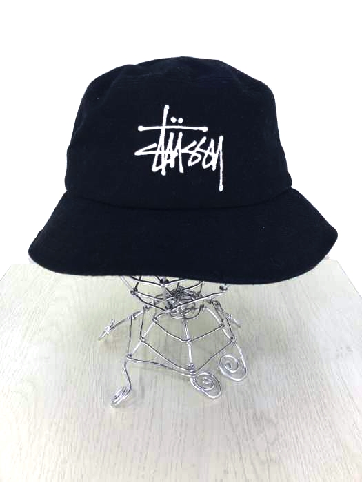 Stussy（ステューシー） ロゴ刺繍 バケットハット メンズ 帽子