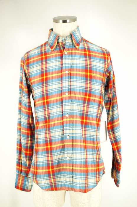 individualized shirts （インディヴィジュアライズドシャツ） STABDARD FITチェック柄ボタンダウンシャツ メンズ トップス