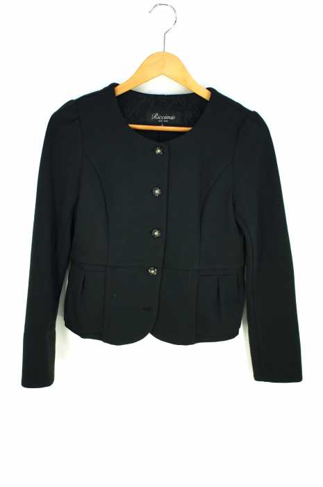 Riccimie NEW YORK（リッチミーニューヨーク） フラワーボタン　ノーカラージャケット レディース アウター