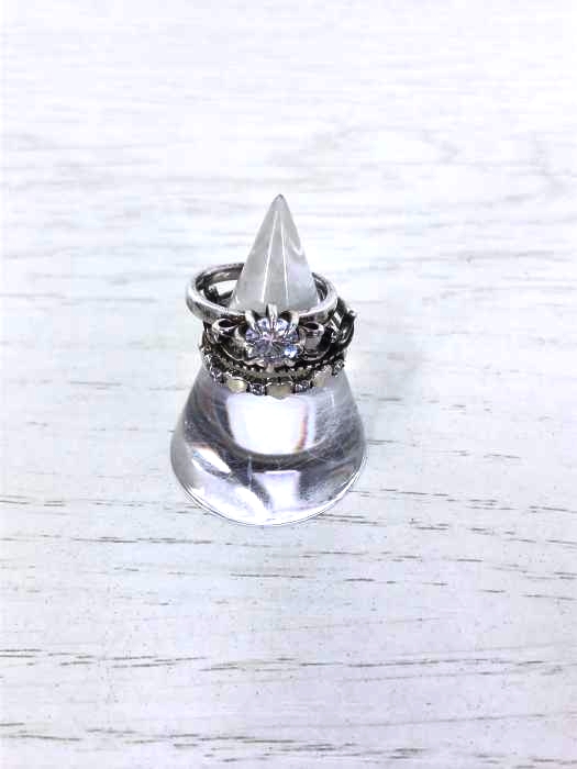 jour en jour（） 三連 リング silver レディース アクセサリー