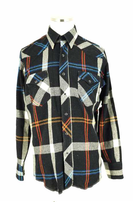 Wrangler （ラングラー） 80s USA製　チェックウェスタンシャツ メンズ トップス