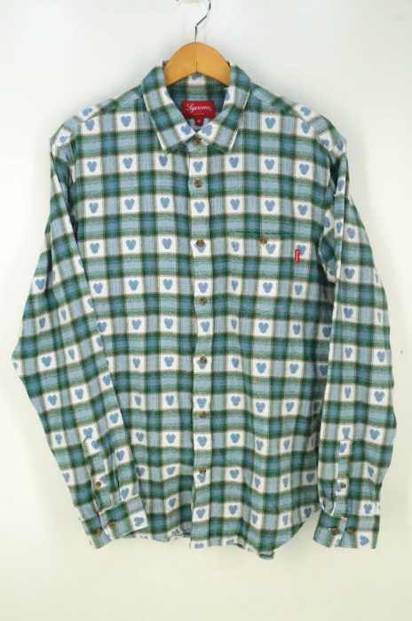 Supreme （シュプリーム） Hearts Plaid Flannel Shirt ハートチェックフランネルシャツ メンズ トップス