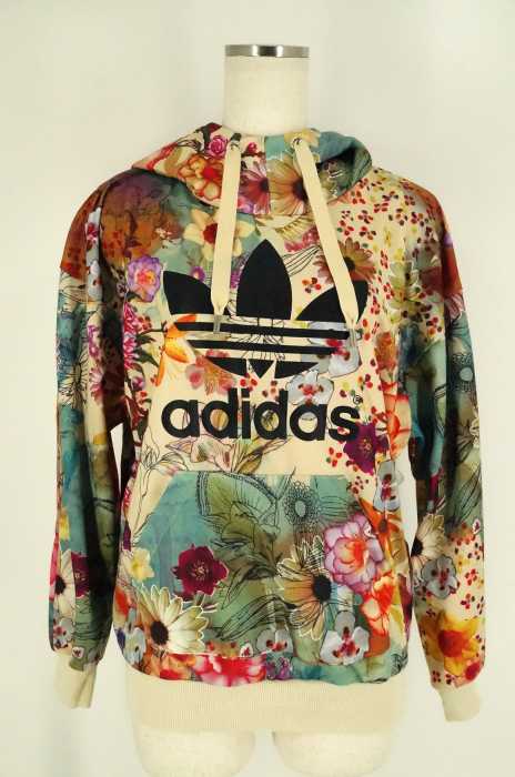 adidas Originals by The Farm Company (アディダスオリジナルス ファームカンパニー) 16SS コラボレーション Trefoil Hoodie パーカー レディース トップス
