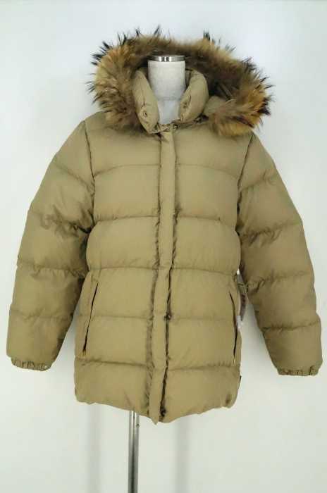 MONCLER (モンクレール) フードファー付ダウンジャケット レディース アウター