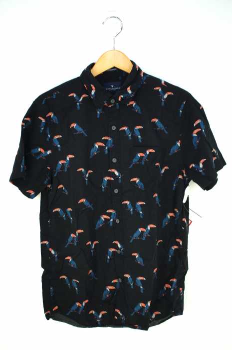 AMERICAN EAGLE OUTFITTERS （アメリカンイーグルアウトフィッターズ） バード　総柄シャツ メンズ トップス