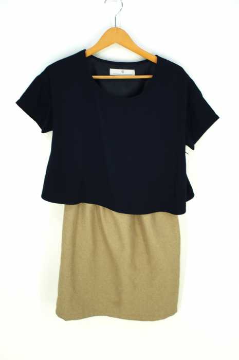 AFTERNOONTEA WARDROBE　（アフタヌーンティーワードローブ） 異素材ドッキングワンピース レディース ワンピース