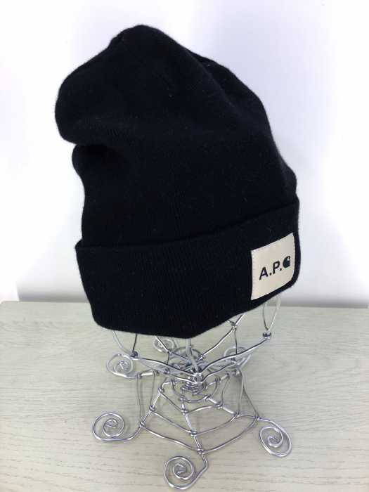 A.P.C.×carhartt(アーペーセーカーハート) ボックスロゴニット帽 メンズ 帽子