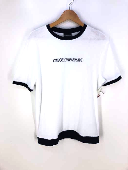 EMPORIO ARMANI（エンポリオアルマーニ） パイル地　クルーネックカットソー メンズ トップス