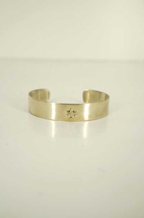 BEAUTY & YOUTH UNITED ARROWS (ビューティーアンドユースユナイテッドアローズ) 平打ちスターシルバーバングル メンズ アクセサリー