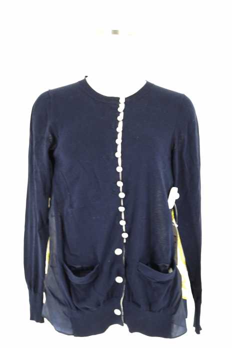 sacai luck (サカイラック) バックプリントクルーネックカーディガン レディース トップス