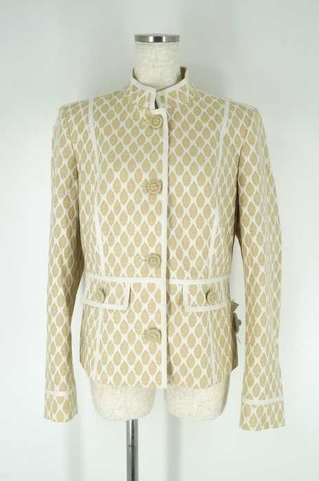 TALBOTS （タルボット） 総柄スタンドカラージャケット レディース アウター