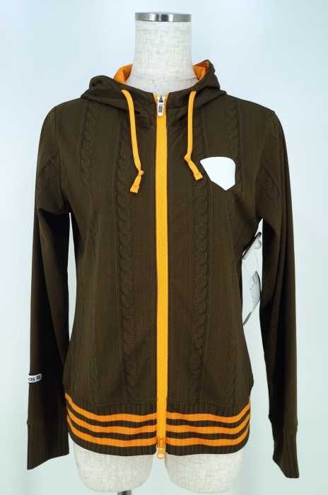 adidas （アディダス） だまし絵ニットジップパーカー レディース トップス