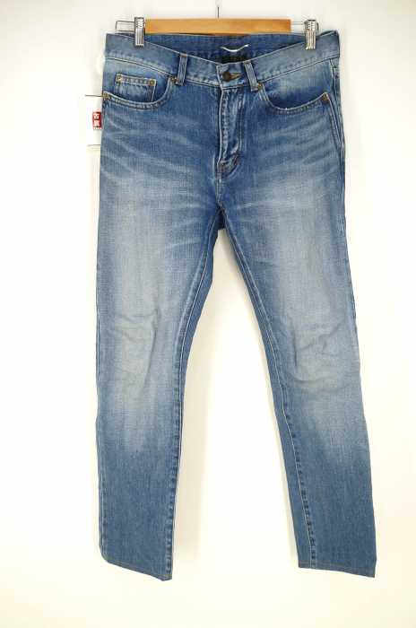 SAINT LAURENT PARIS (サンローランパリ) Waisted Skinny Jeans ウォッシュドスキニージーンズ メンズ パンツ