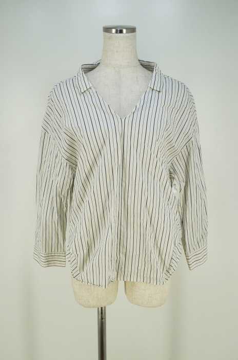 BEAUTY & YOUTH UNITED ARROWS （ビューティーアンドユースユナイテッドアローズ） ストライプ柄スキッパーシャツ レディース トップス