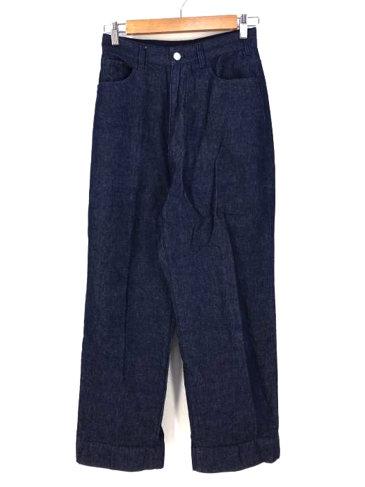 BEAMS BOY(ビームスボーイ) 10オンス デニム センタープレス ワイドパンツ レディース パンツ