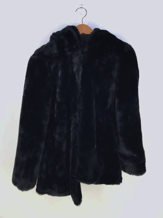 ZARA TRF（ザラティーアールエフ） フーデッドファージャケット フックボタン レディース アウター