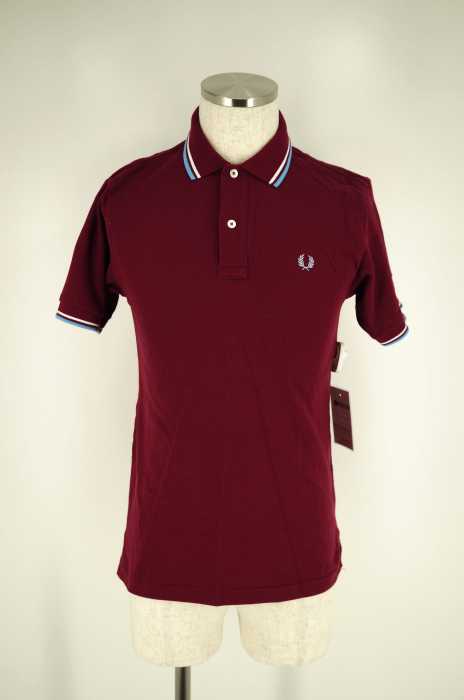 FRED PERRY （フレッドペリー） ラインカラー鹿の子半袖ポロシャツ メンズ トップス