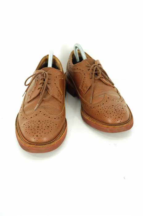Tricker's (トリッカーズ) ロングウイングチップ型押しレザーシューズ 5164 メンズ シューズ