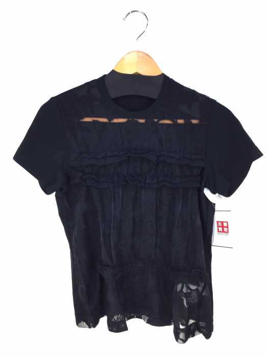 tricot COMME des GARCONS (トリココムデギャルソン) レース付き 半袖カットソー レディース トップス