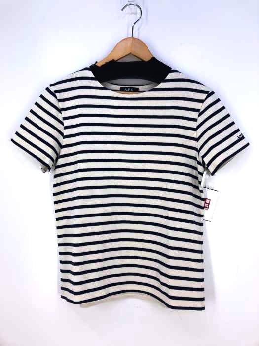 A.P.C.(アーペーセー) フランス製ボーダークルーネックカットソー レディース トップス