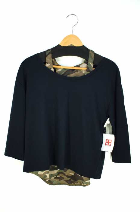 BEAUTY & YOUTH UNITED ARROWS  （ビューティーアンドユースユナイテッドアローズ） アンサンブル　カモ柄タンクトップ ワイドシルエットカットソー レディース トップス