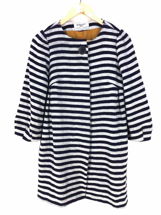 NATURAL BEAUTY BASIC(ナチュラルビューティーベーシック) ストライプ柄 コート レディース アウター