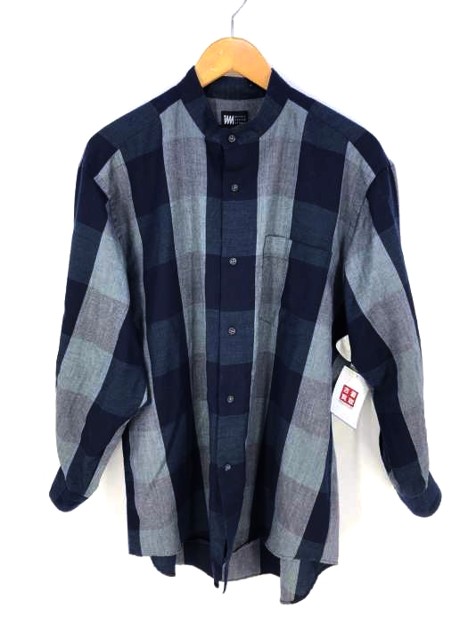 im MIYAKE DESIGN STUDIO（ミヤケデザインスタジオ） スタンドカラーチェックシャツ メンズ トップス