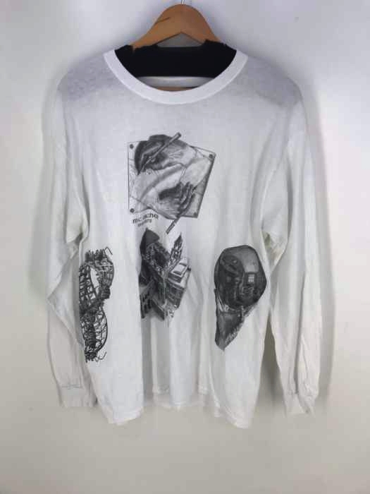 USED古着（ユーズドフルギ） M.C.Escher エッシャー だまし絵 L/Sカットソー メンズ トップス