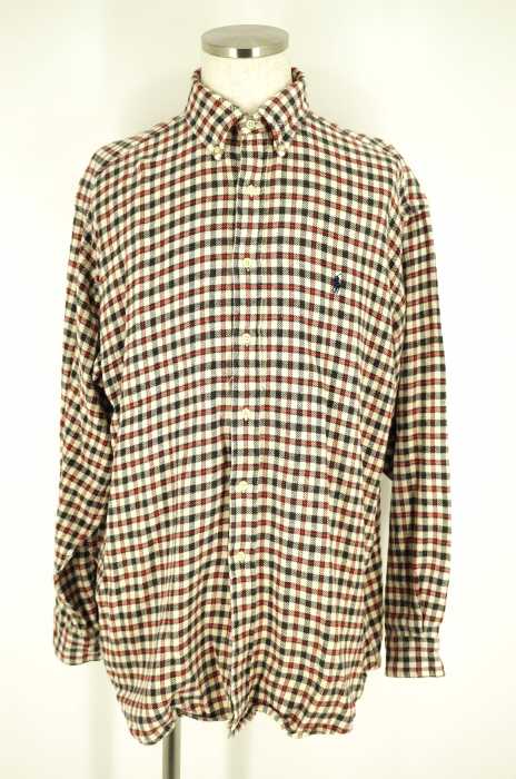 RALPH LAUREN （ラルフローレン） チェック柄フランネルボタンダウンシャツ メンズ トップス