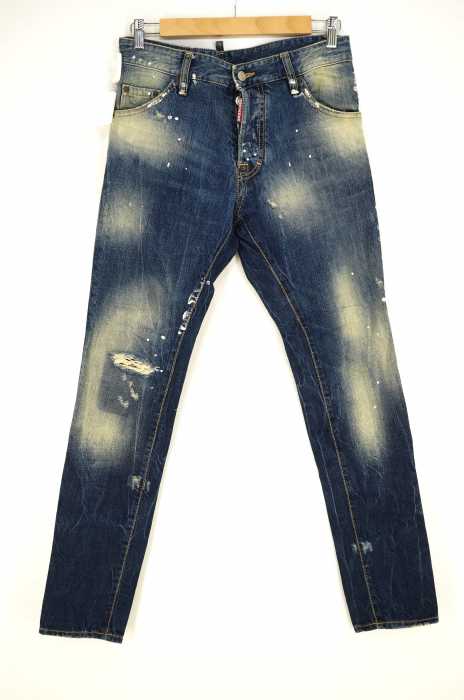 DSQUARED2 （ディースクエアード） ダメージペイント加工デニムパンツ メンズ パンツ