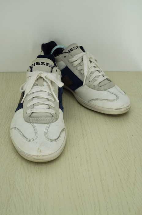 DIESEL (ディーゼル) ヴィンテージレザーローカットスニーカー メンズ シューズ