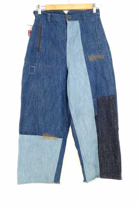 mat quotidien (マトコテディアン) 17SS 12.5OZパッチワークデニムパンツ レディース パンツ
