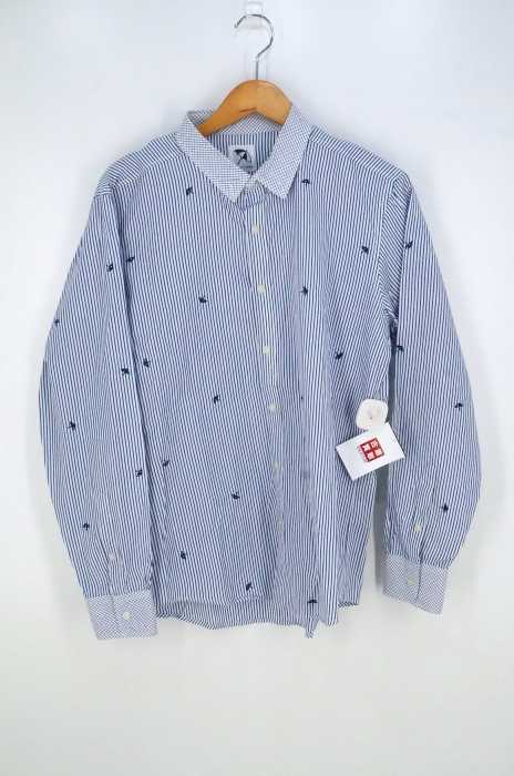 Arnold Palmer アーノルドパーマー 刺繍ストライプシャツ メンズ トップス ブランド古着買取販売バズストア