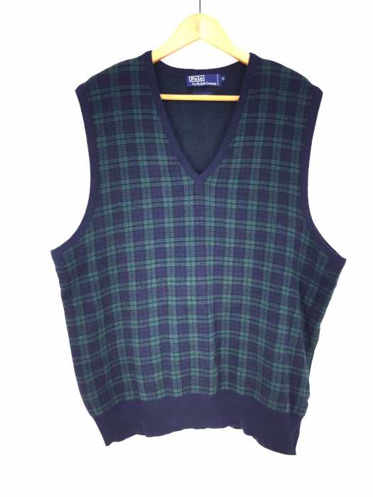 Polo by RALPH LAUREN （ポロバイラルフローレン） チェック柄ニットベスト メンズ トップス