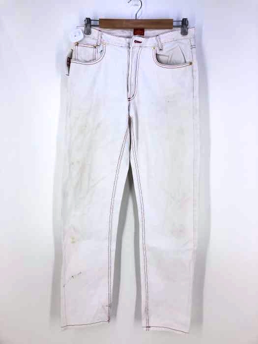 VIVIENNE WESTWOOD MILAN（ヴィヴィアンウエストウッドミラン） デザインステッチ ホワイトデニムパンツ メンズ パンツ