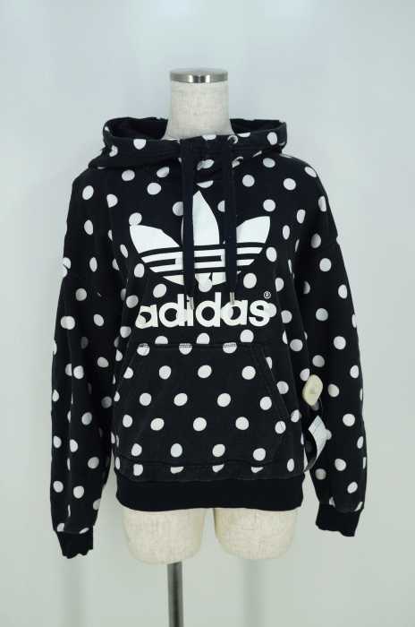 adidas originals （アディダスオリジナルス） ドット柄プルオーバーパーカー レディース トップス