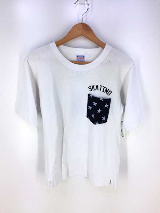 Champion × ROSEBUD(チャンピオン) 別注 REVERSE WEAVE ポケット付き半袖Tシャツ レディース トップス