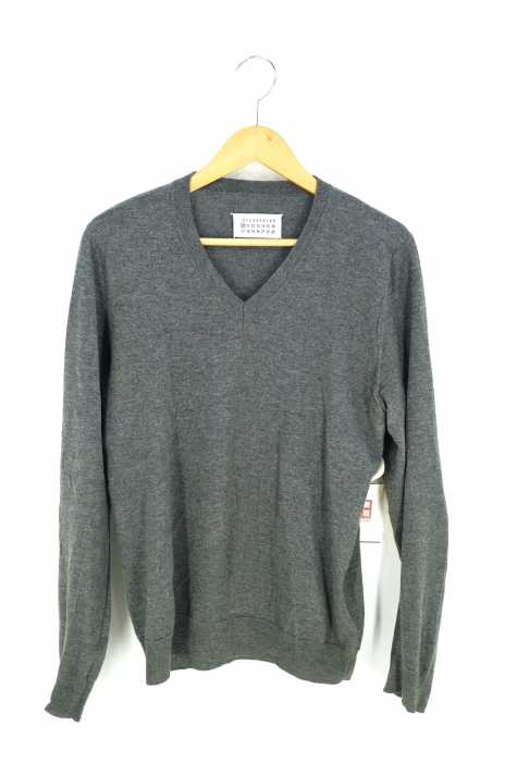 Maison Martin Margiela （メゾンマルタンマルジェラ） 10 エルボーパッチ Vネックニット メンズ トップス