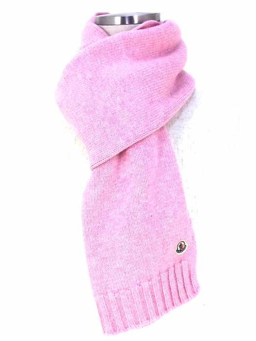 MONCLER(モンクレール) ワッペン付きマフラー レディース ファッション雑貨