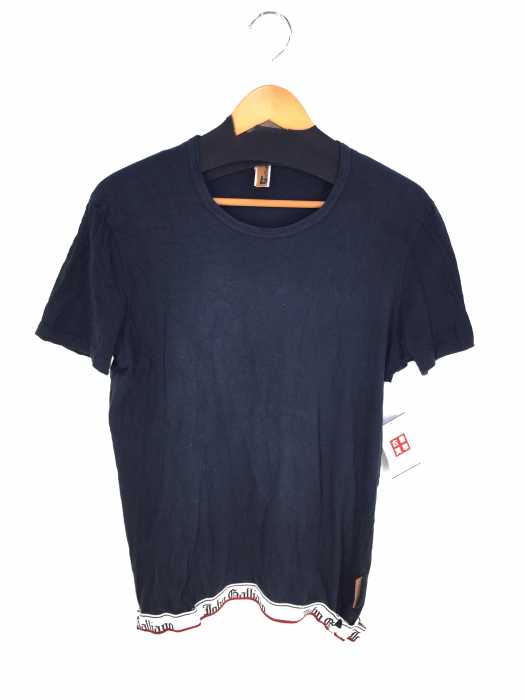 JOHN GALLIANO（ジョンガリアーノ） ITALY製　ロゴベルト付き　クルーネックTシャツ メンズ トップス