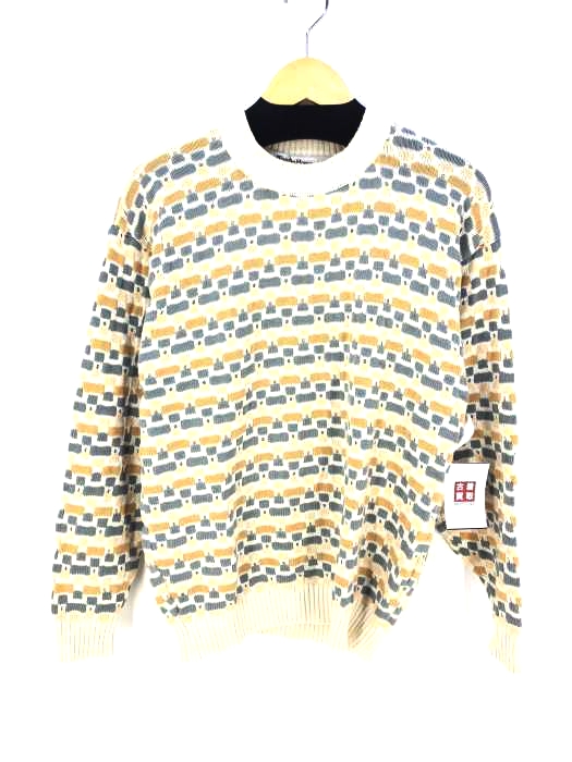 USED古着（ユーズドフルギ） wooden horse 総柄ニット メンズ トップス
