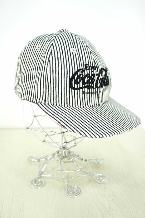 Coca-Cola(コカコーラ) ストライプ6パネルキャップ メンズ 帽子