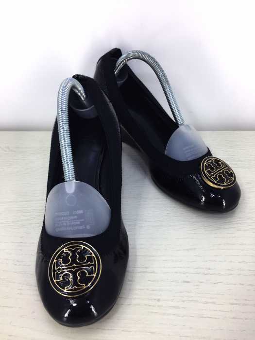 TORY BURCH（トリーバーチ） ロゴモチーフエナメルパンプス　ウェッジソール レディース シューズ