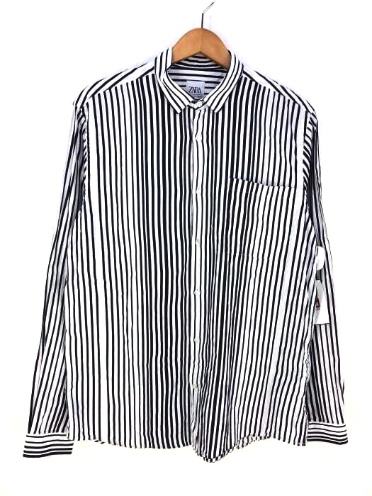 ZARA(ザラ) ストライプボタンダウンシャツ メンズ トップス
