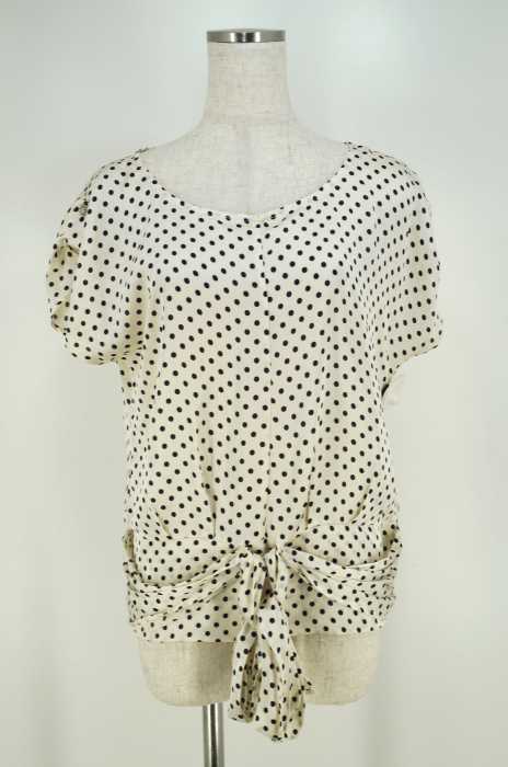 QUEENS COURT （クイーンズコート） ドット柄シフォントップス レディース トップス