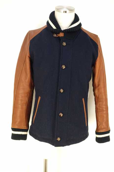 MORGAN HOMME （モルガンオム） レザー切替 メンズ アウター